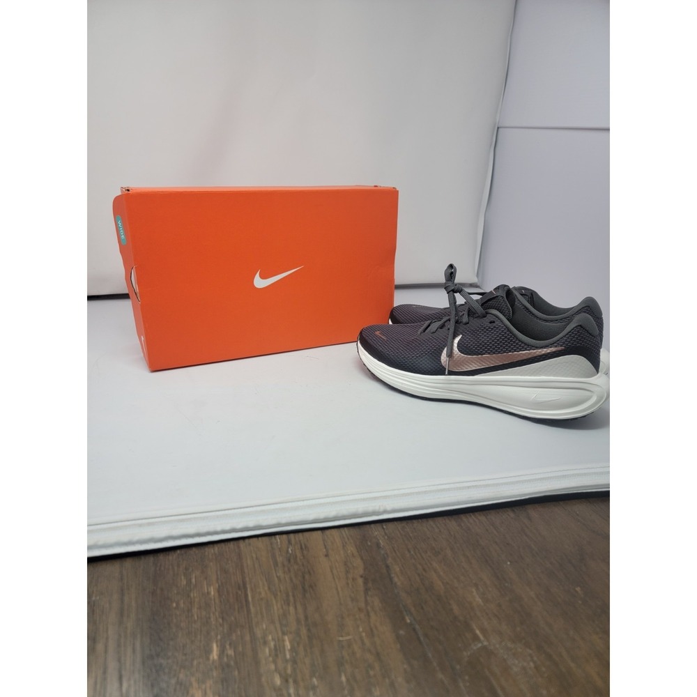 Nike Revolution 8 HJ8485-200 Sneakers Women's Black Sail Running Shoes (Wide)